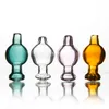 Verre Carb Cap Dia 20mm Accessoires de fumer parfaits Fit Universal Quartz Banger Quartz de couleur générale pour Bong Dab Rigs