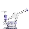 Recycler Oil Rigs Beaker Bong Hookahs Acessórios de tubulação de fumaça de vidro grosso Bongos de água Chicha com 14mm banger