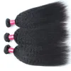 Brésilien Crépus Droite Armure De Cheveux Humains Faisceaux 10A Non Transformé Péruvien Malaisien Indien Italien Grossier Afro Yaki Cheveux Raides8287939