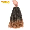 TOMO Crochets Braids Mali Bob Ombre Braiding Hair Synthetic Afro Kinky Curly Hair Extension Mixed Black Purple Brown Curly Crochet5779404