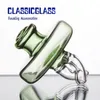 Tappo Spinner Dual Directional Glass Carb Cap con due gambe per chiodo Flat Top Quartz con inserti Terp Pearl