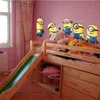 2017 Nouveaux Minions Film Stickers Muraux pour Chambre D'enfants Décorations Pour La Maison Bricolage PVC Dessin Animé Stickers Enfants Cadeau 3D Mural Arts Posters4518495