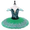 Frauen Dunkelgrün Professionelle Ballett-tutu Green Leaf Fairy Bühnenauftritt Apperal Kinder Balletttanz Wettbewerb Kostüme Erwachsene Kleid