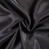 100% conjuntos de cama de seda de satén de buena calidad Seledores de color sólido plana reina rey tamaño 4pcs cubierta de edredón + hoja plana + funda de almohada Twin size1