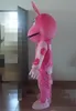 2018 Alta calidad Ligero y fácil de usar un disfraz de mascota de insecto rosa con manchas blancas para la venta