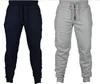 Casual esportes jogger calças chinos corredores magros cor sólida suor calça respirável cintura elástica moda masculina calças compridas Clothin259m