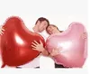 Large Size 75cm 30inch heart shap foil air balloons wedding party love decorations marriage balloon supplies, Red Pink Gold Silver balloon