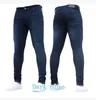 Herren Jeans Mode Schlanke Einfarbig Gewaschene Jeans Herren Streetwear Zipper Lange Bleistift Hosen Männliche Lange Hosen Jeans