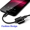 2 W 1 Typ C AUX AUDIO Kabel adapter USB Typ C do 3,5 mm Słuchawki Słuchawka Adapter do Samsung Smart Telefon 100 sztuk / partia