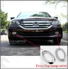 2 stks Auto Front Mistlamp Decoratieve Cover + 2 stks Fog Front Lamp Decoratieve Trim + 2 stks Lagere Front Grill Trim voor Honda Accord 2.0L 2014-2016