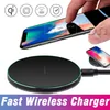 Qi Carregador Rápido sem fio Novo Design 10W Quick Wireless Pad de carregamento para iPhone 8 X Samsung Galaxy S7 S8 Google Nexus 6