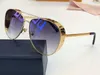 Luxury 1054 Designer Sunglasses For Unisex Fashion Oval Simple UV 400 Lens Coating Mirror Lens Color Plated Frame Come With Package Z1054E