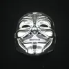 Masques de fête de placage V pour Vendetta Party Cosplay masque anonyme Guy Fawkes déguisement adulte Costume ZA6886