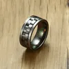 Free Laser Engrave 8mm Stainless Steel Personalized Tire Spinner Rings - Silver, Gold, Antique Silver