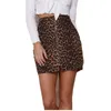 2018 Sexy Skirts Womens Leopard Print Skirt Ladies High Waist Zipper Short Bodycon Pencil Skirts Streetwear Female Mini Skirt