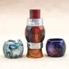 3 Styles Replacement Resin Kit Fat Extend Bulb Bubble Round Diamond Set with Resin Tube and Drip Tip for TF12 Prince Tank Glass