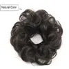 Human Hair Bun Messy Buns Wavy Curly Wedding Hair Pieces for Women Kids Updo Donut Chignons5882890