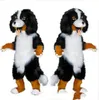 2018 Hot sale design Custom White & Black Sheep Dog Mascot Costume Cartoon Character Fancy Dress for party supply Adult Size