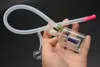 Ucuz Mini Kalın 10mm cam Yağı Rig su borusu sigara Recycler Pyrex kül avcısı Dab Rigs Bongs Hortum ve Pot ile Kase