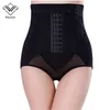 Wechery Waist Trainer Control Calcinha Feminina Modelador Corporal Elástico Levantador de Bumbum Cintura Alta Emagrecedor Roupa Interior 3 fileiras de ganchos