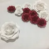 12 unids Simulación de Cartón Papel Gigante Rosa Flores Escaparate Telones de Fondo de La Boda Apoyos flores artificiales para decora o