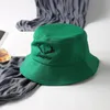 Korea Style Woman Bucket Kepsar Sunbonnets med Utsökt Broderi Folding Sunhat Fisherman Hat Outdoor Travel Caps
