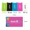 Universal Portable Touch C plug-in Card bag One Touch Silicone Stand Holder with Earphone Winder for cellPhone 500pcs/lot