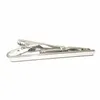 Blanda färg män tie clip pins staplar gyllene smala glasartade slips affärer kostymer tillbehör guld silver brons ti02