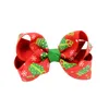 12pcs 3 inch Christmas Grosgrain Ribbon beautiful Bows WITH Clip Snow Pinwheel Hair Clips Hair Pin Accessories HD756