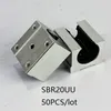 50 pçs / lote SBR20UU SME20UU 20mm tipo aberto linear unidade linear blocos bloco de rolamento para cnc router 3d peças da impressora