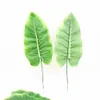 45cm 60pcs 패브릭 바나나 인공 식물 잎 지점 컬러 프린트 웨딩 홈 장식 가짜 단풍 DIY 꽃 녹색 8309951