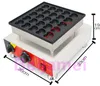 BEIJAMEI 25 hole heart shaped muffin machine, Electric copper burning machine heart shaped poffertjes waffle machine