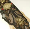 gratuit nouveau bracelet femme en dentelle noire ailes de tête de crâne vintage européen et américain gants personnalisés Halloween mode classique exquis e