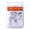 20pc / box Hoge koolstofstalen Treble Fishhooks met Feather 4 # 6 # 8 # 10 # Crank VMC Haken Vissen Lokken Haak Visgerei