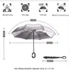 Yeello Green Ploid che rotola su ombrello inverso a doppio strato invertito protezione da pioggia inverti