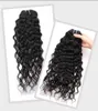 Partihandel Billiga 8a Human Hair Weave Brazilian Water Wave Virgin Hair Extensions Peruvian Human Hair Weft 2st 2PCs Deals gratis frakt