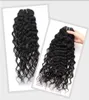 Hela billiga 8a Human Hair Weave Brasilian Water Wave Virgin Hair Extensions Peruvian Human Hair Weft 2st Affärer 80583305420221