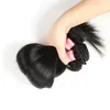 Brasilianska rakt hårbunt med 2x6 Kim Kardashian spetsslutning Middle Part Naturlig färg 100% obearbetade Virgin Human Hair Extensions