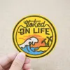 Patch for Clothes Sew Embroidery Applique Badge Stripes Iron on Patch for Clothes Jacket Coat On Life Surf Accessories 10 PCS