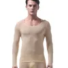 Männer Unterwäsche Kleidung Eis Seide hohe elastische lange Unterhosen Herbst schiere Kleidung süße Spitze Shirt lange Unterhose für Mann Gay durchsichtig