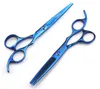 JOEWELL 5.5 inch/6.0 inch 4 colros haarschaar knip/dunne schaar blauw/zwart/regenboog/goud