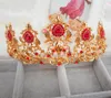 Bridal jewelry gold Princess birthday crown tiara wedding dress accessories