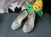 Kinder Mädchen Prinzessin Sandalen Anime Cosplay Schuhe Mode Lolita Süße Kinder Schuhe Keil Hohl Kristall Schuhe lila blau 5 Farben