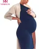 فستان الأمومة 2020 أزياء ملابس الحامل النسائية يا عنق بلا أكمام فستان الأمومة فستان الصيف الحامل