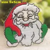 Kerstplekken voor kleding ijzer op patches borduurwerk patch applique parches DIY geschenken set stickers voor kleding