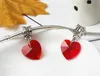 Big Red Heart Dangle Charm Bead Big Hole Fashion Women European Style For Pan DIY Armband Halsband Bangle Panza007-126