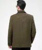 Manteau en laine de cachemire pour hommes de haute qualité hiver chaud Europe pardessus épais en laine d'affaires col rabattu veste à simple boutonnage