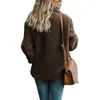 女性のジャケット冬のコートの女性カーディガン様式の女性暖かいジャンパーフリースの毛皮のコートパーカー抜けの吹き物の女性