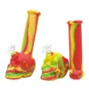 Cool smoking water pipes silicone bong pipe hookah dab rigs heat resistant use for tobacco dry herb