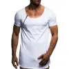 티셔츠 남자 하이 스트리트 힙합 지퍼 대형 남성용 티셔츠 티셔츠 남성 여름 큰 오 넥 슬림 맞는 힙 스터 티셔츠 남자